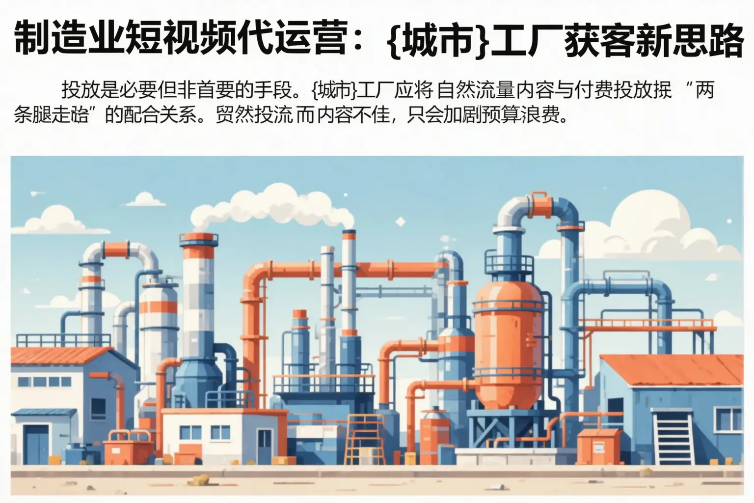 制造业短视频代运营：且末工厂获客新思路